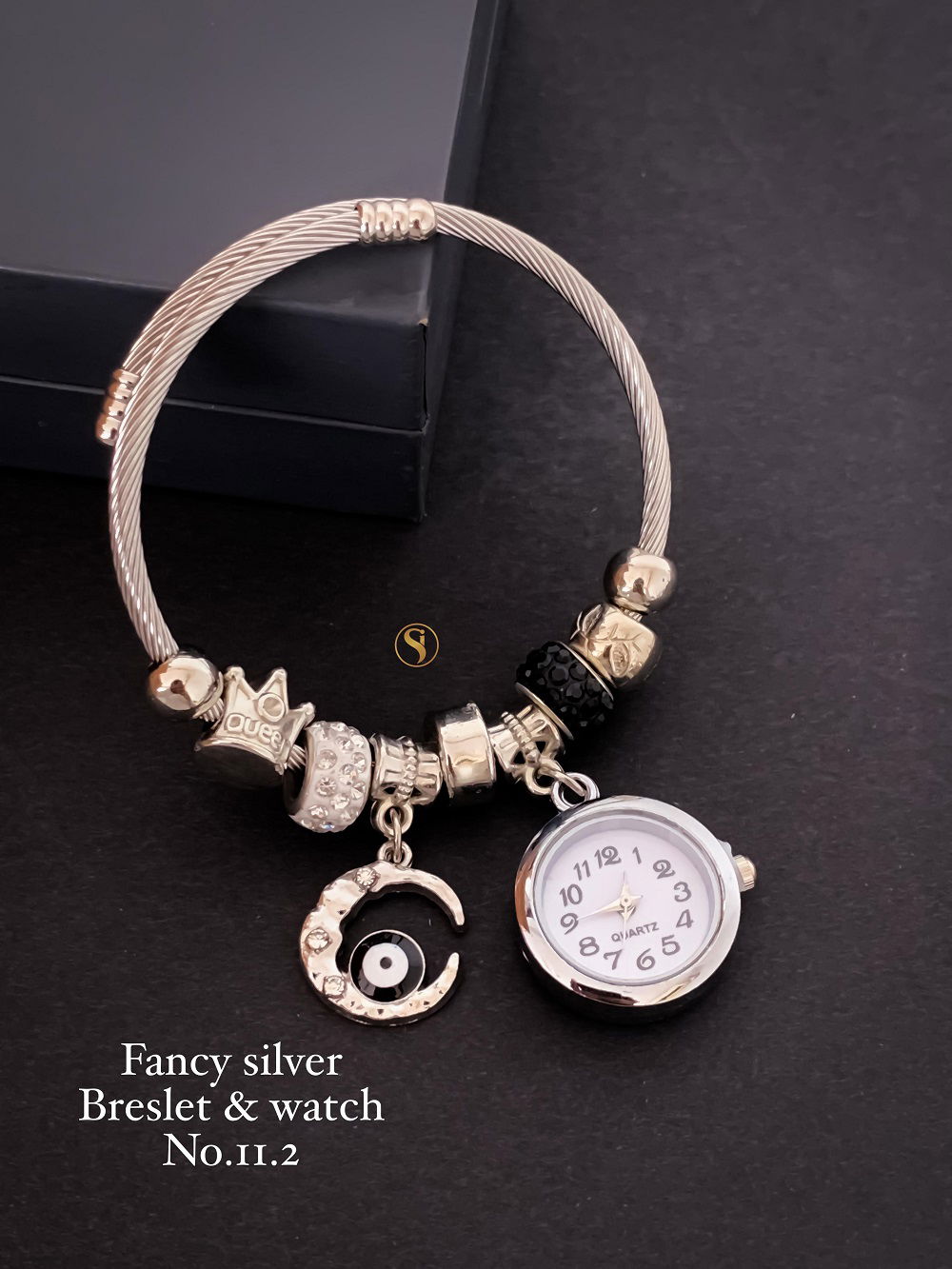 Fancy Party Wear Silver Bracelets And Watch Wholesale Shop In Surat
